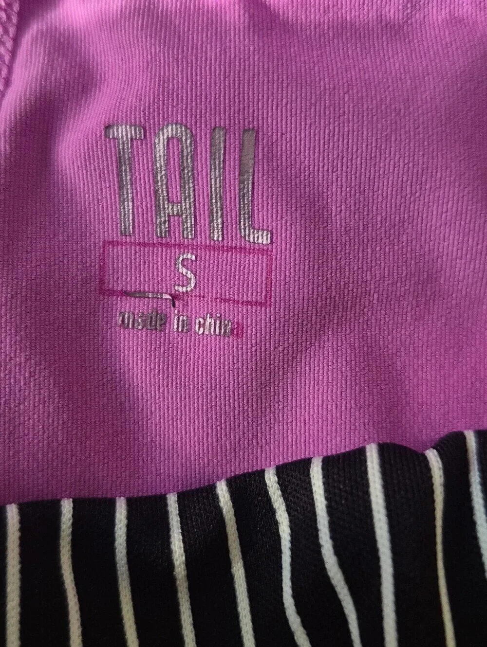 Tail Black, White & Pink Striped Mini Skirt